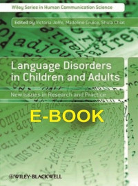 Image of Language Disorders in Children and Adults : New Issues in Research and Practice